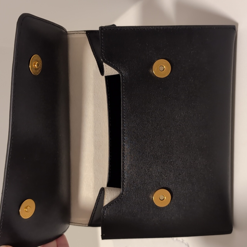 Slowline black leather handbag with dust bag - Picture 4 of 4